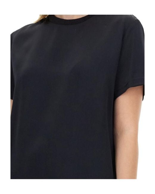 Fabiana Filippi Black Item O-Neck Short-Sleeved T-Shirt