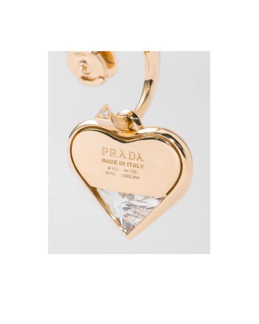 Prada Pink Eternal Pendant Earrings