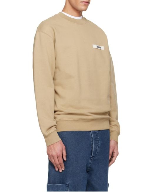 Jacquemus Natural Gros Grain Sweater for men