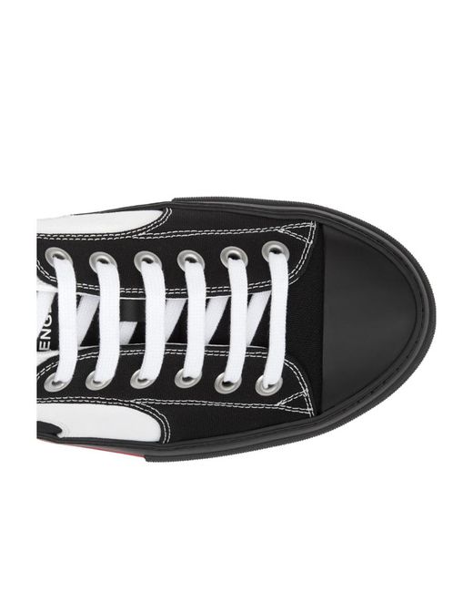 Burberry Black Canvas Low-Top Sneakers for men