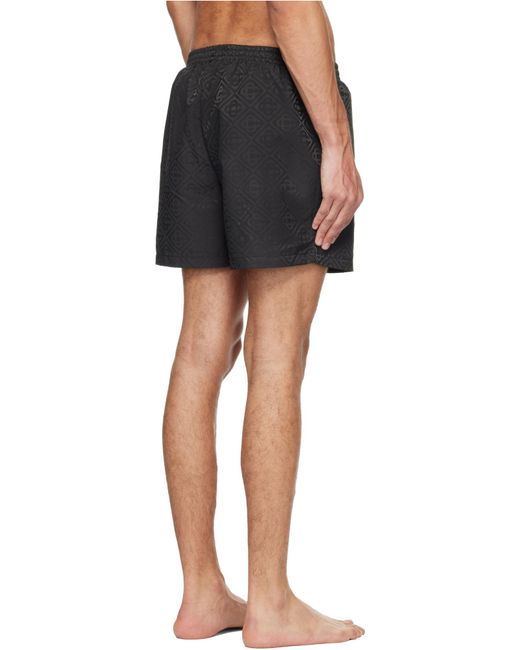 Casablanca Black Logo-Printed Shorts for men