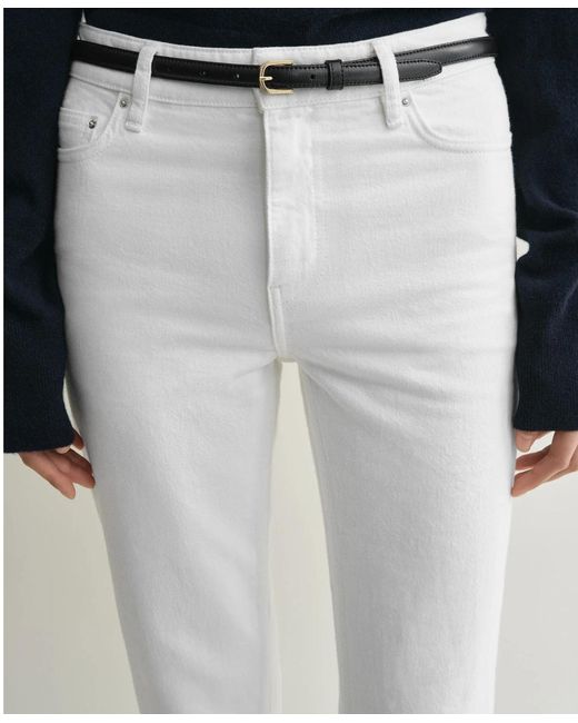 Totême  White Low Tapered Jeans