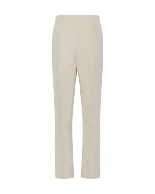 Maison Margiela Natural Belted Tailored Pants for men