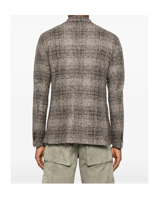 Tagliatore Gray Long Sleeve Blazer for men