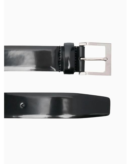 Saint Laurent White Buckle Belt for men