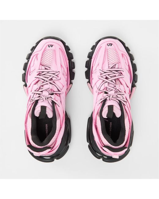 Balenciaga Pink Track Mesh Sneakers