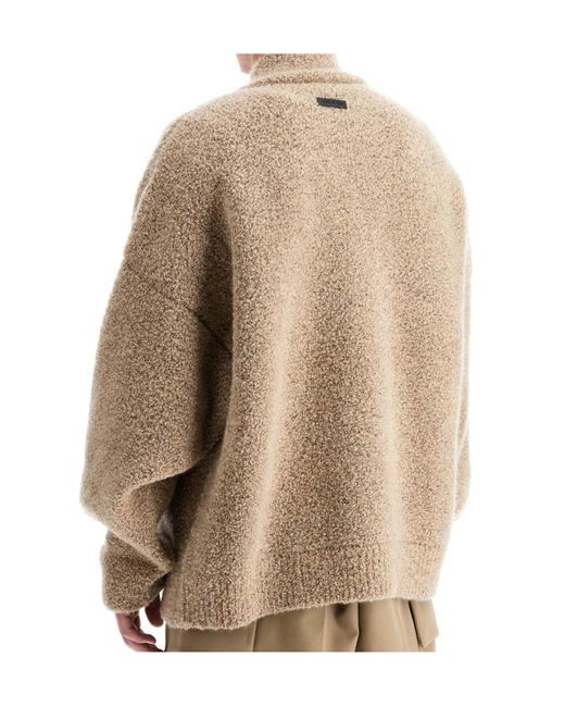 Fear Of God Natural Logo Patch V-Neck Jumper for men