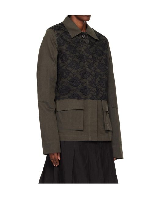 Our Legacy Black Split Collar Casual Jacket