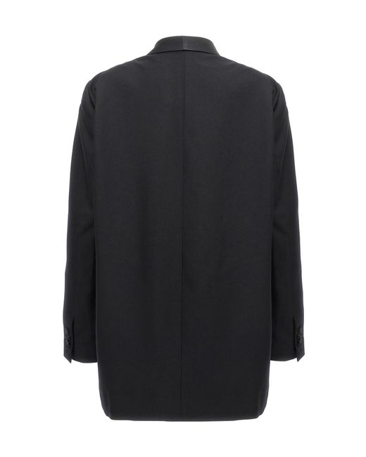Dries Van Noten Black Blinker Tux Double-Breasted Blazer