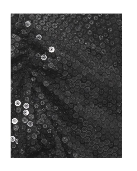 Vivienne Westwood Black Ruched Sequin Mini Skirt