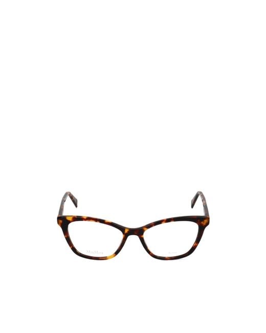 Max Mara White Cat-Eye Glasses