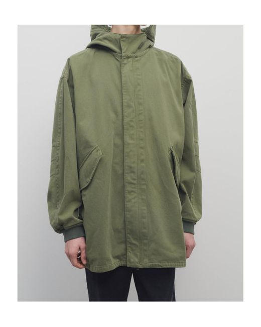 The Row Green Kemet Hooded Cotton Jacket for men