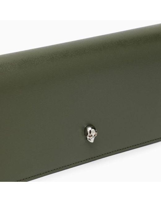 McQueen Green Skull Chain Shoulder Bag