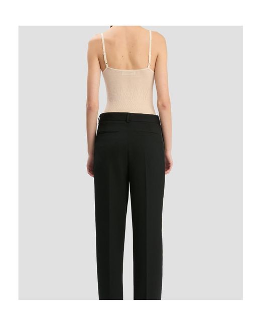 Victoria Beckham Natural Ribbed-Knit Tank Top