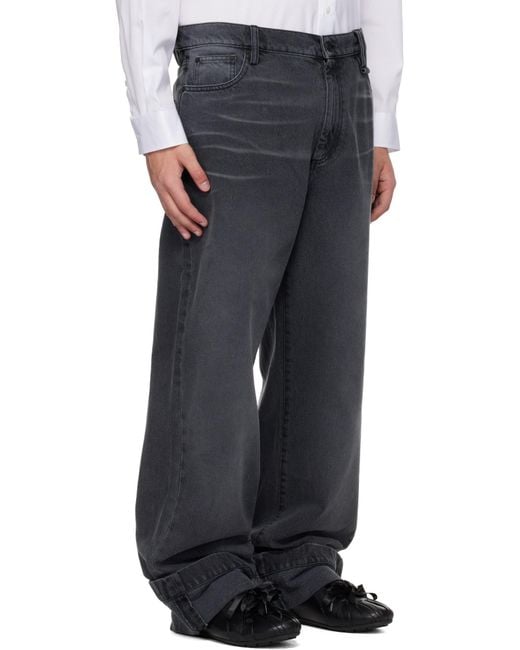 Simone Rocha Gray Straight Leg Jeans for men