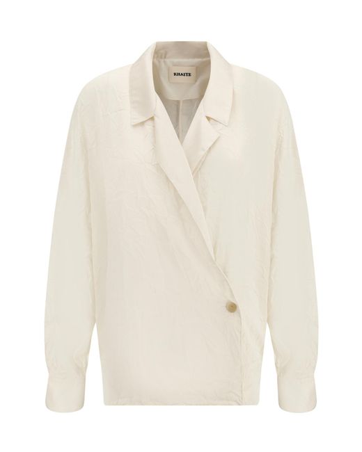 Khaite White Garth Shirt