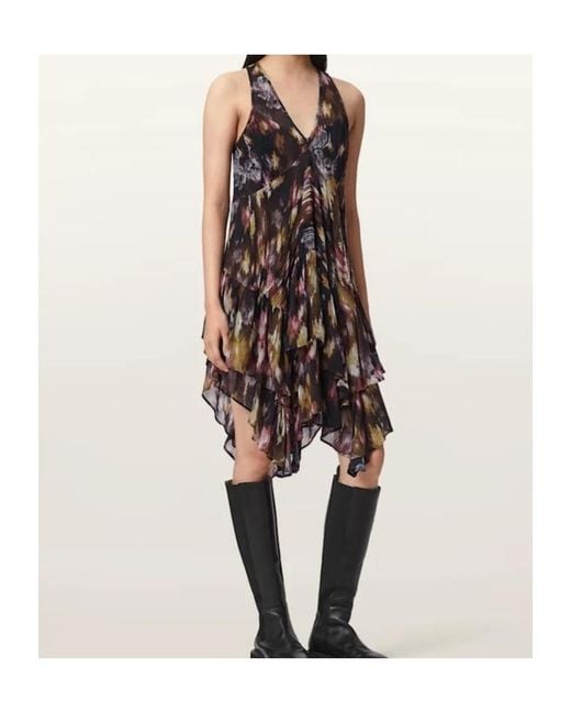 AllSaints Brown Sleeveless Dress