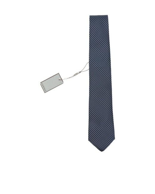 Canali Blue Pointed Tie for men