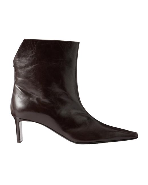 Khaite Brown Ona Ankle Boots