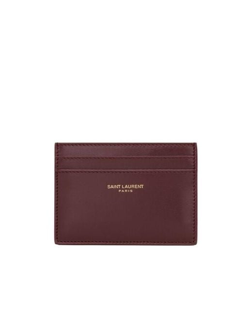 Saint Laurent Purple Paris Card Case