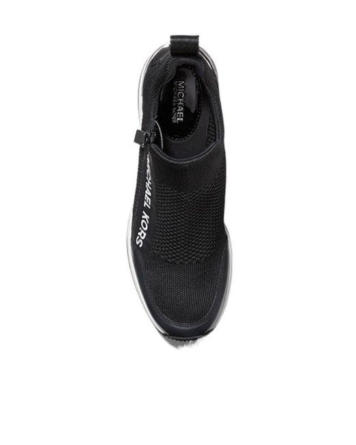 Michael Kors Black Willis Stretch Knit Sneakers