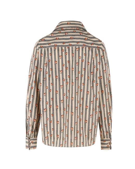 Dries Van Noten Multicolor Vertical Striped Shirt for men
