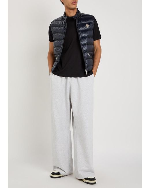Moncler Blue High-Neck Down Vest for men
