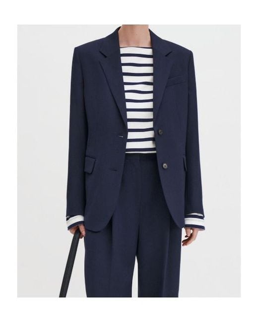 Filippa K Blue Buttoned Pocket Jacket