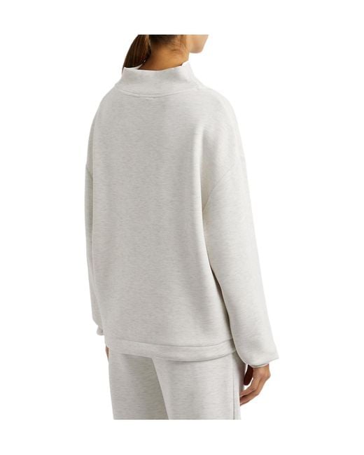 Varley White Stretch-Jersey Sweatshirt