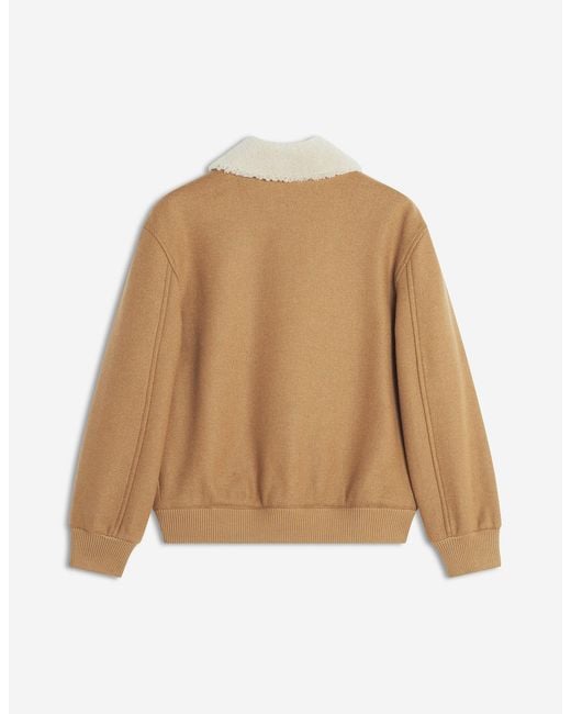 Maison Kitsuné Natural Shearling Collar Jacket for men