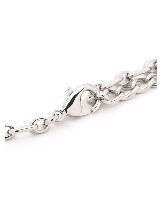 Dolce & Gabbana Metallic Logo Chain-Link Bracelet