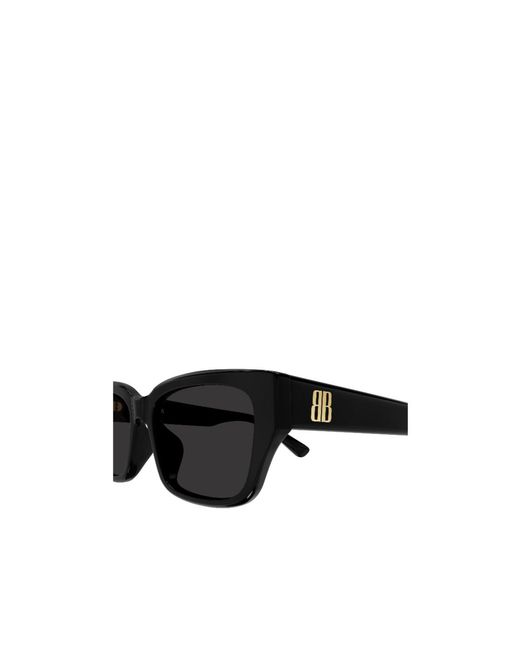 Balenciaga Black Eyewear Rectangular Frame Sunglasses for men
