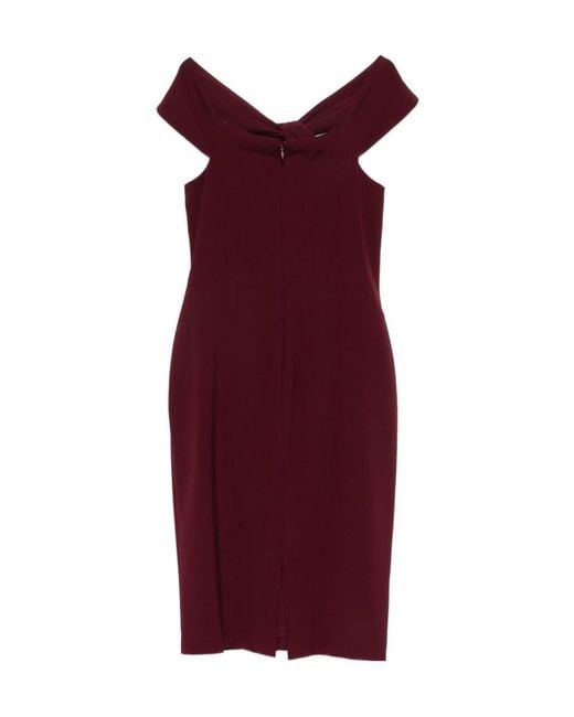 Ralph Lauren Red Slit Dress