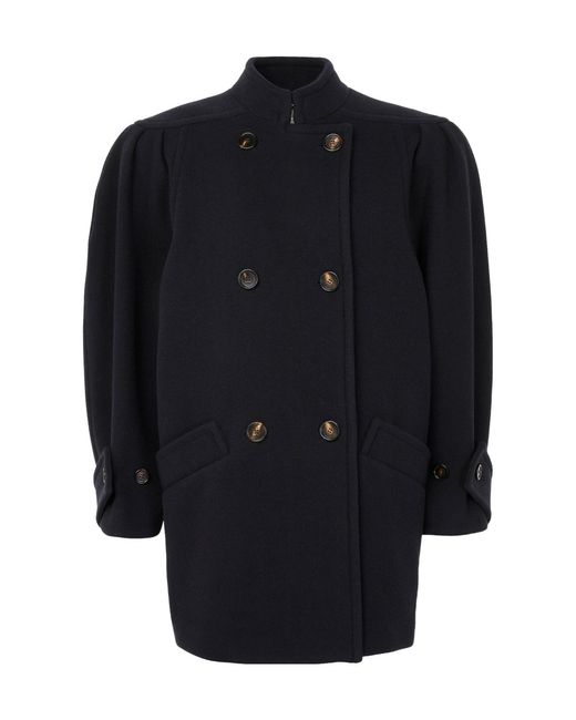 Chloé Blue Short Double-Breasted Coat
