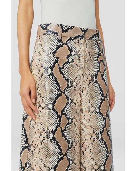 Jil Sander Natural Python Printed Bermuda Shorts