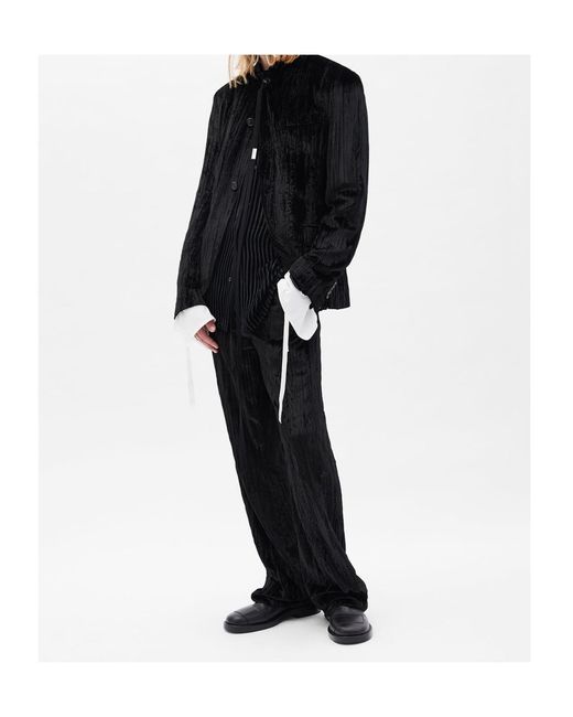 Ann Demeulemeester Black Lucius Velvet Jacket for men