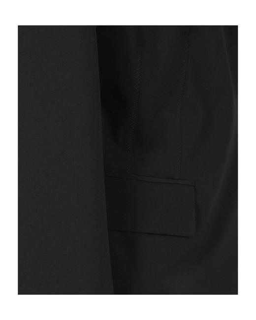 Dondup Black Slim-Fit Double-Breasted Blazer