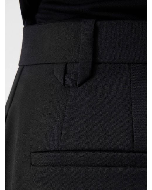 Jacquemus Black Pleated Wide-Leg Pants
