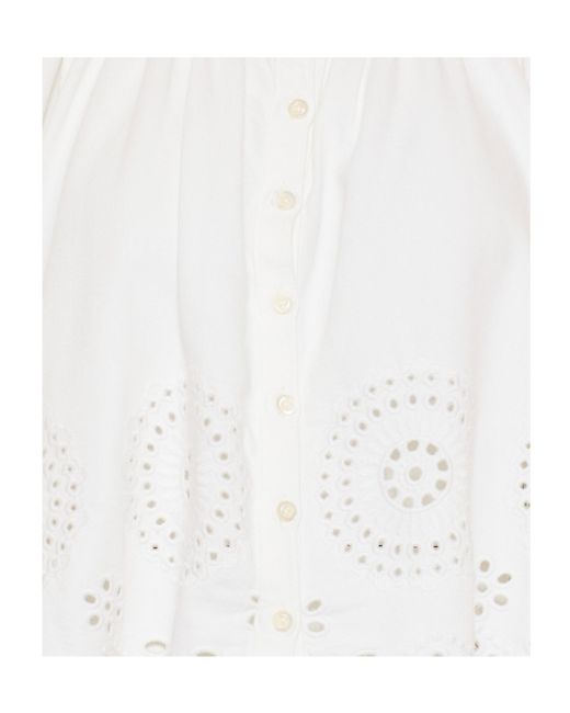 FRAME White Crew Neck Shirt