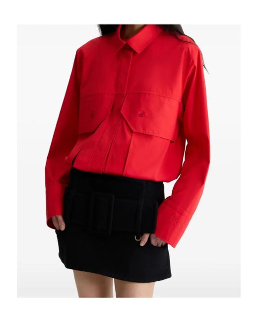 Patou Black Belted Mini Skirt