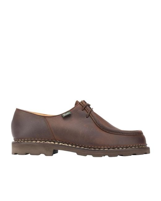 Paraboot Brown Michael Marche Lace-Up Shoes for men