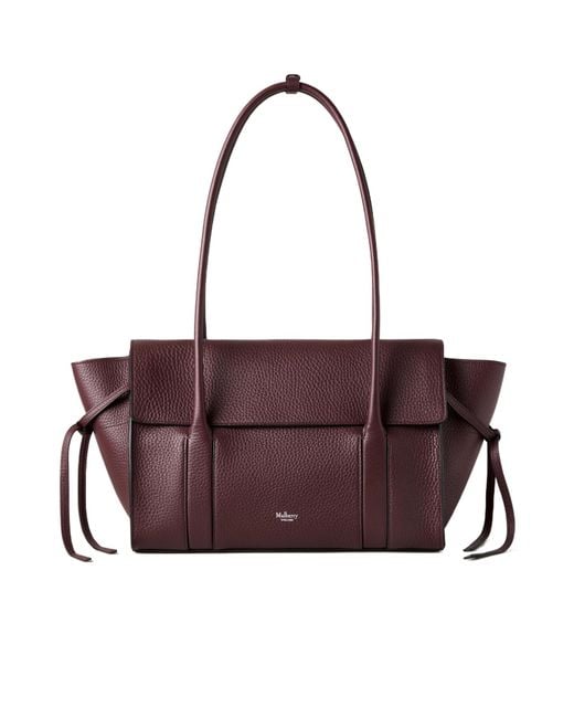 Mulberry Purple Soft Bayswater Drawstring Small Shoulder Bag