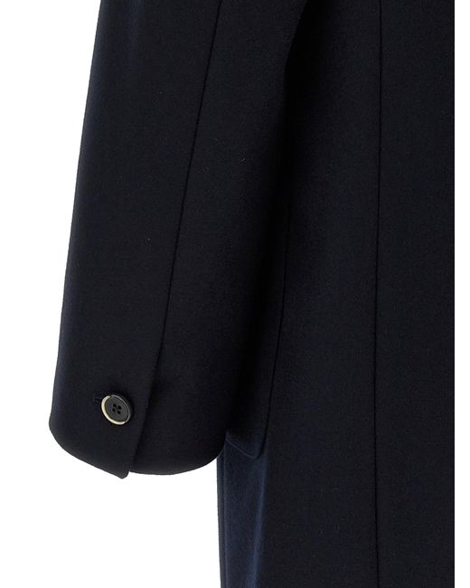 Barena Blue Baron Single-Breasted Coat for men