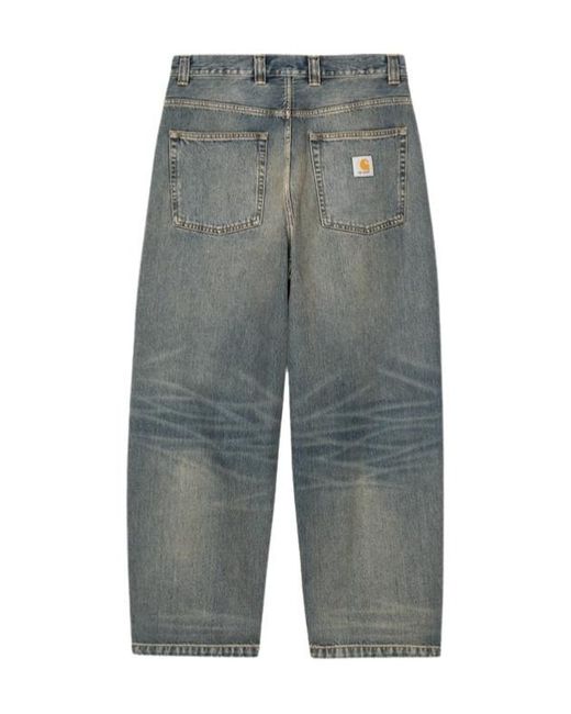 Carhartt Gray Five-Pocket Denim Jeans for men