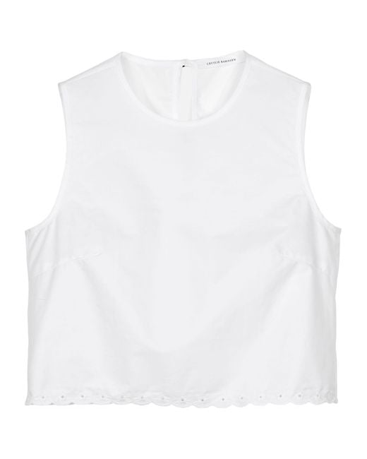 CECILIE BAHNSEN White Deeba Top