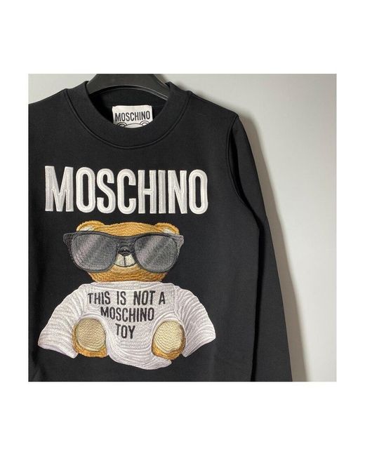 Moschino Black Printed Logo Sweater