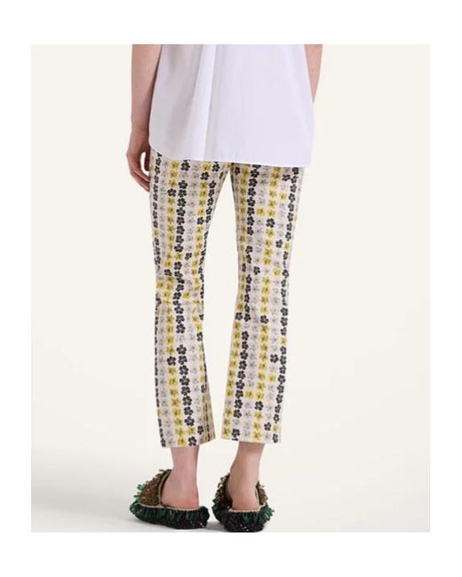 LaDoubleJ White The Cropped Flare Jean