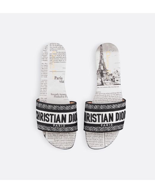 Dior White Dway Slide
