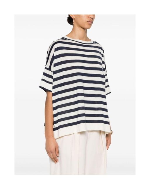 Brunello Cucinelli Blue Monili-Detail Knitted Top
