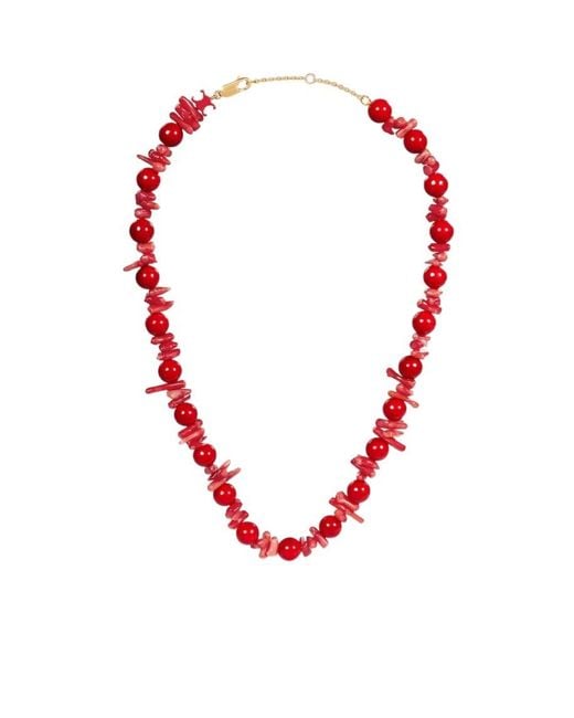 Céline Red Été Beads Necklace